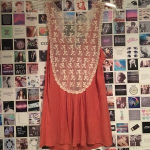 Tank top with lace back